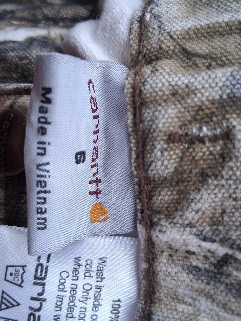 vintage Carhartt Kid's Camouflage Active Suit